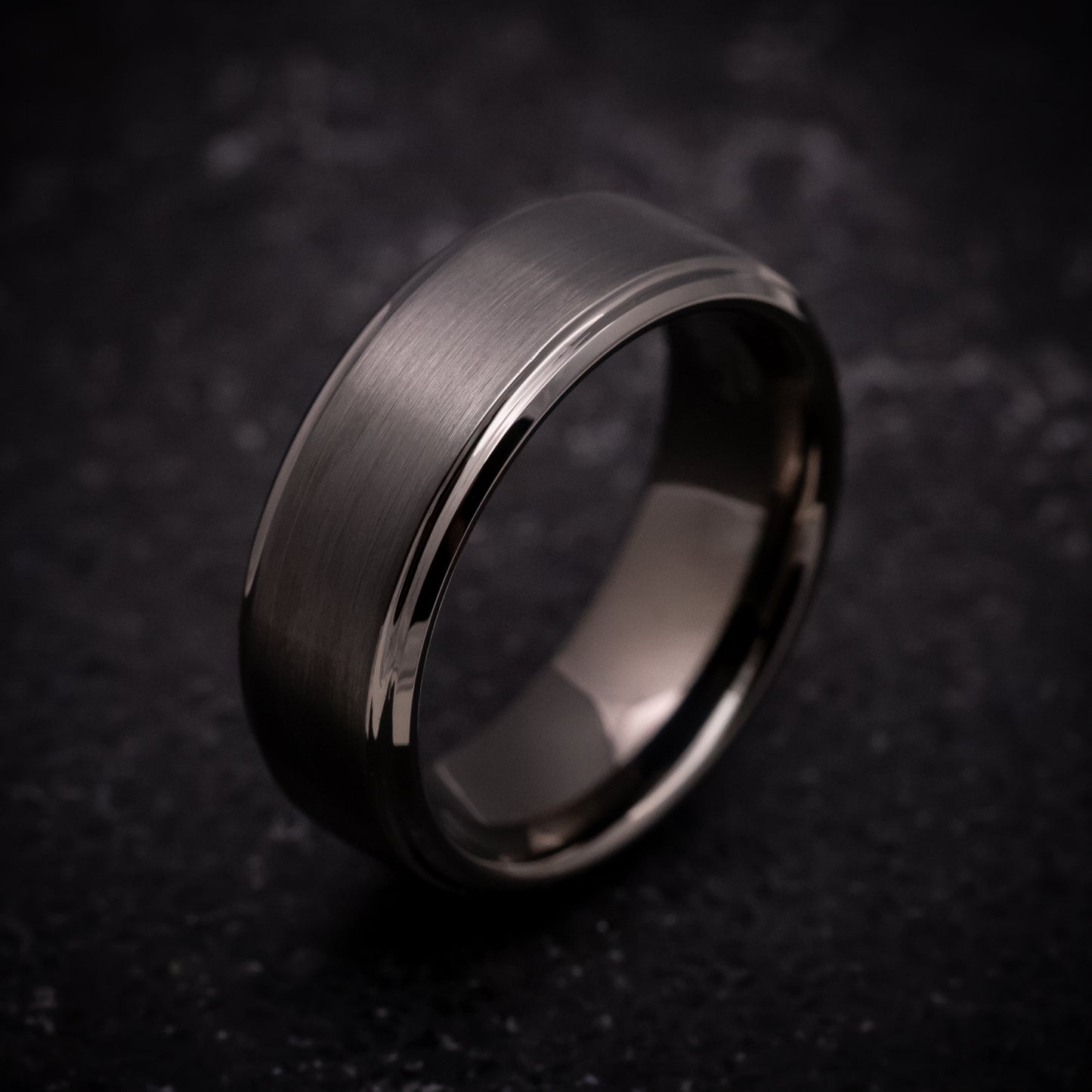 Gun Metal Tungsten Ring